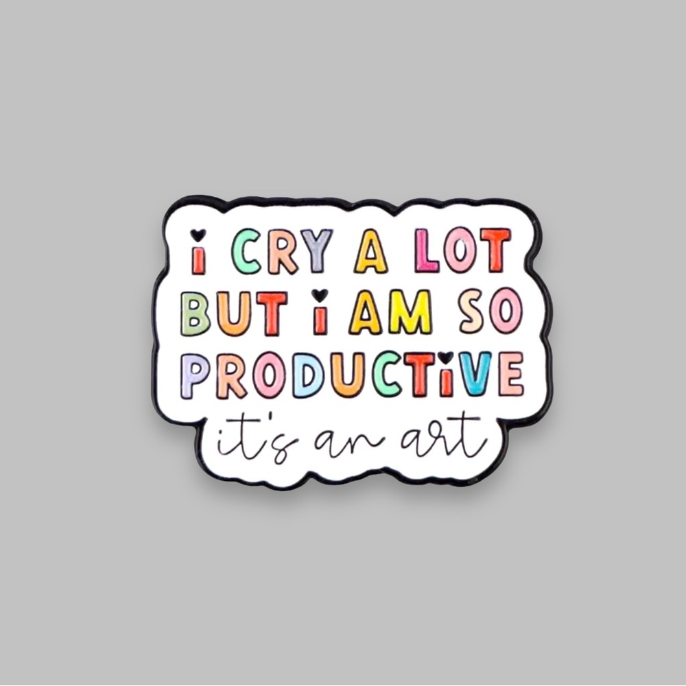TAYLOR SWIFT inspired TTPD Pin I cry a lot but I’m so productive, it’s an art 🏰